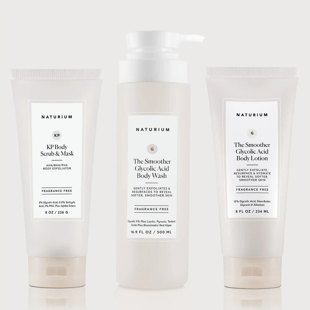 the-glycolic-acid-body-bundle-g5 NATR_KPScrub_SmootherBodyWash_SmootherLotion_Bundle_ecomm.webp