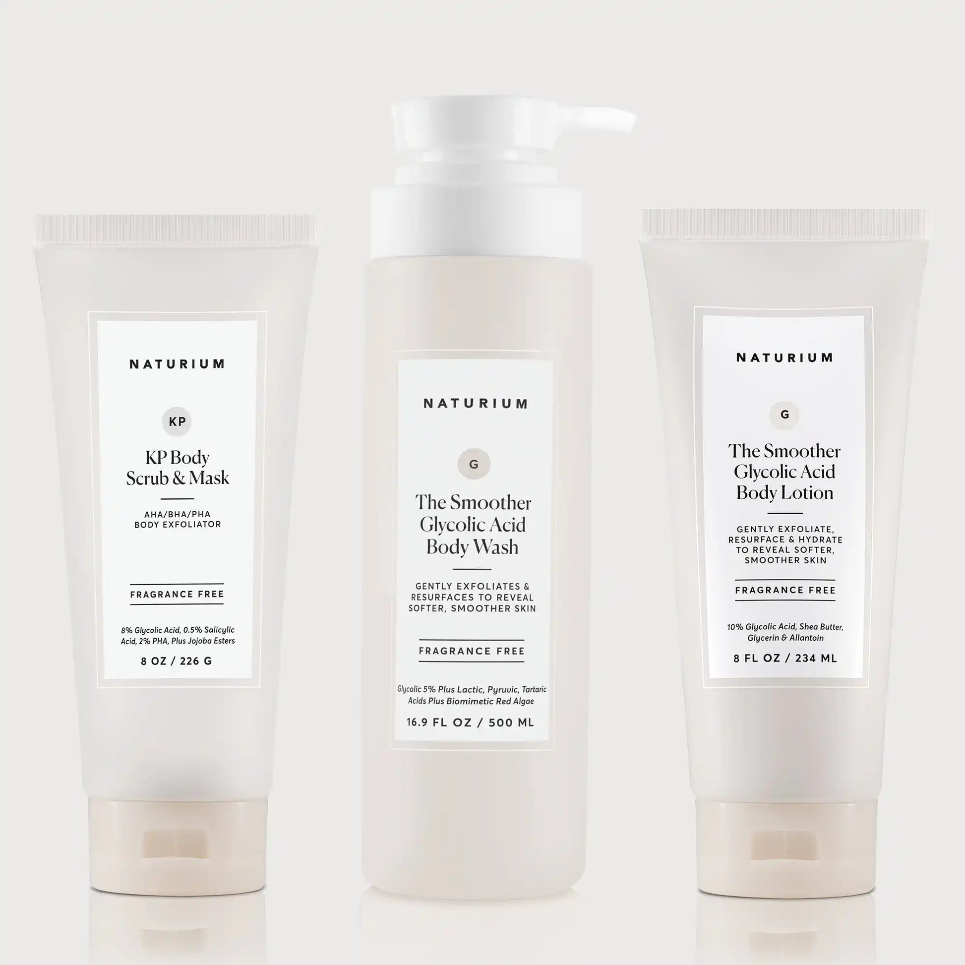 the-glycolic-acid-body-bundle-g5 NATR_KPScrub_SmootherBodyWash_SmootherLotion_Bundle_ecomm.webp